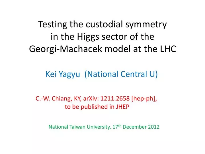 testing the custodial symmetry in the higgs sector of the georgi machacek model at the lhc