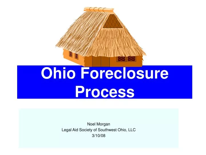 ohio foreclosure process