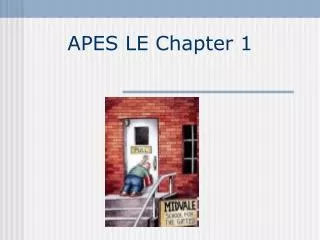 APES LE Chapter 1