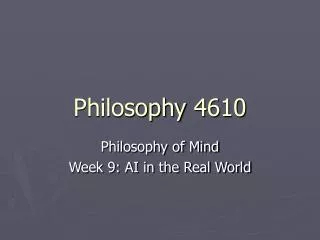 Philosophy 4610