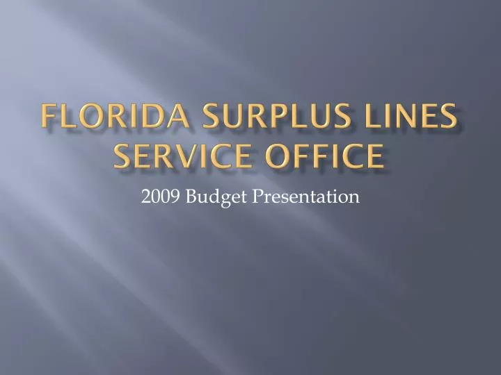 florida surplus lines service office