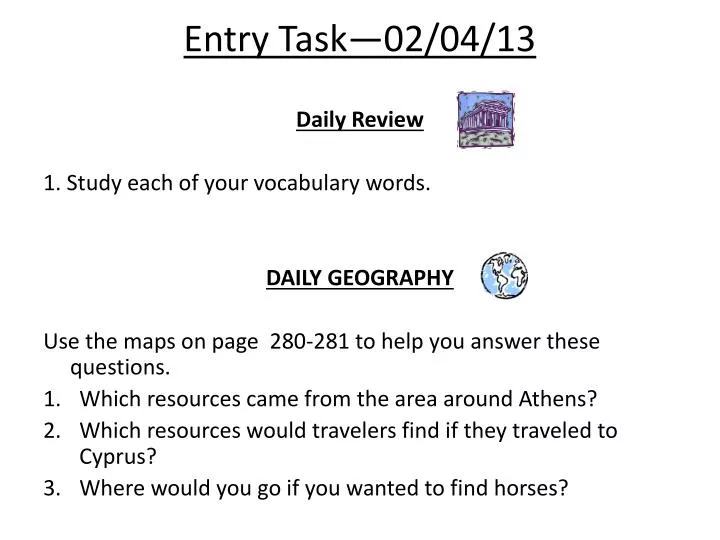 entry task 02 04 13
