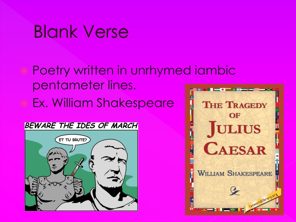 PPT - Blank Verse PowerPoint Presentation, free download - ID:6910330
