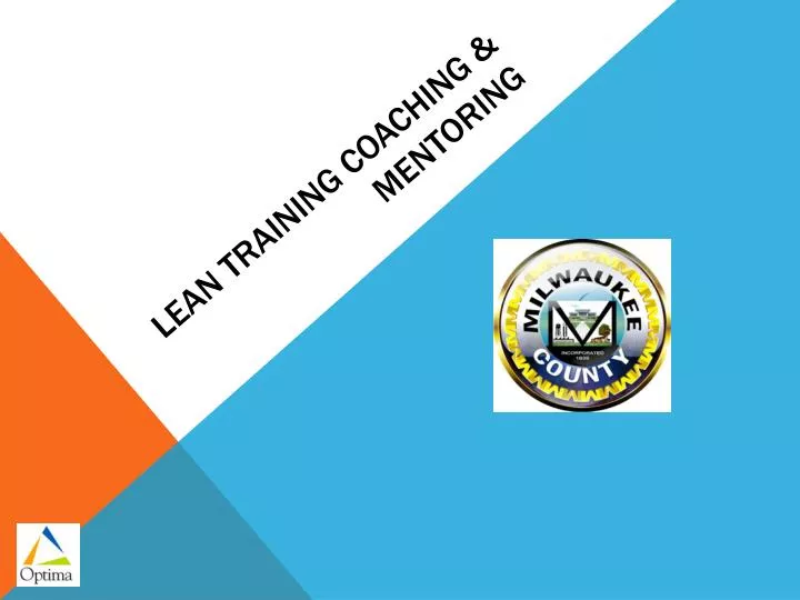 lean training coaching mentoring