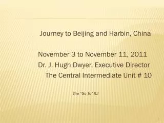 Journey to Beijing and Harbin, China