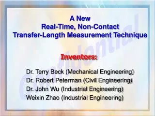 A New Real-Time, Non-Contact Transfer-Length Measurement Technique