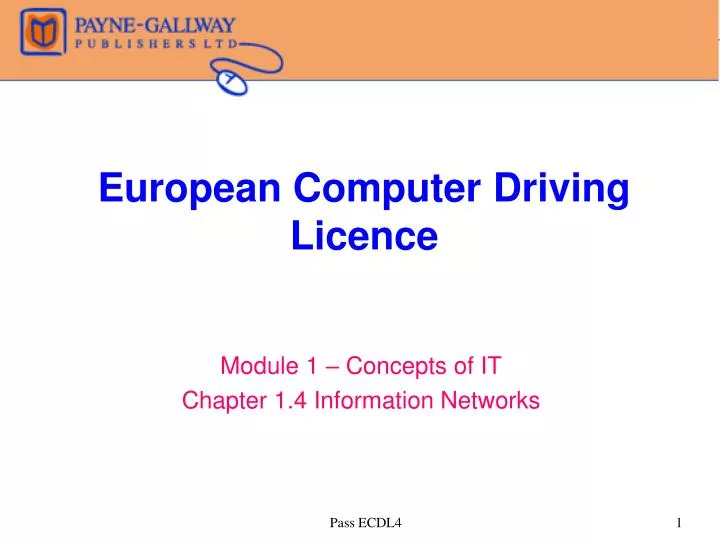 european computer driving licence