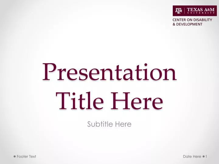 presentation title here