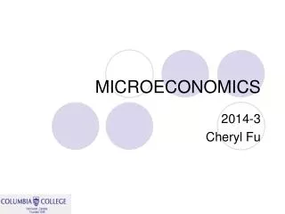 MICROECONOMICS