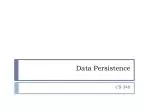 Data Persistence - slide 1