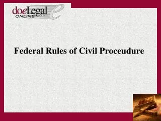 Federal Rules of Civil Proceudure