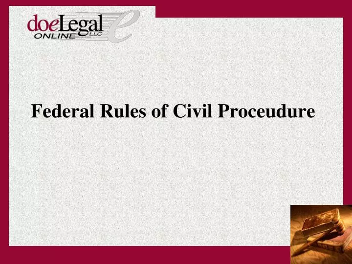 federal rules of civil proceudure