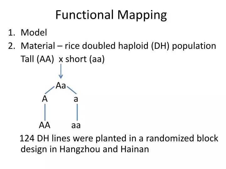functional mapping