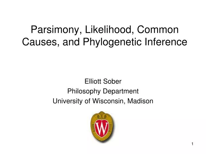 parsimony likelihood common causes and phylogenetic inference