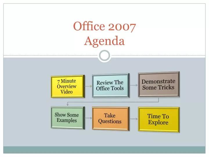 office 2007 agenda