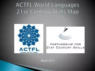 ACTFL World Languages 21st Century Skills Map