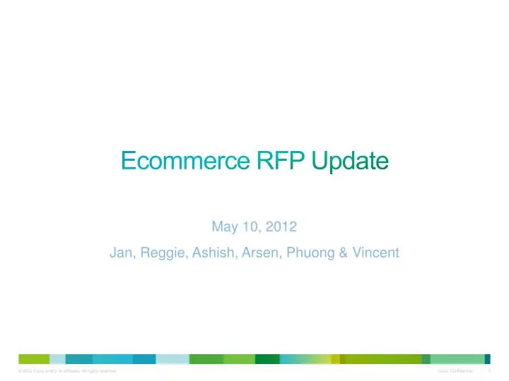 ecommerce rfp update