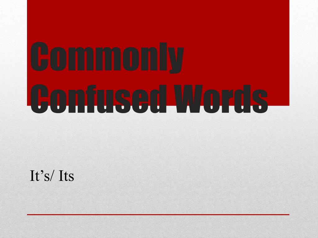 PPT - Commonly Confused Words PowerPoint Presentation, free download ...