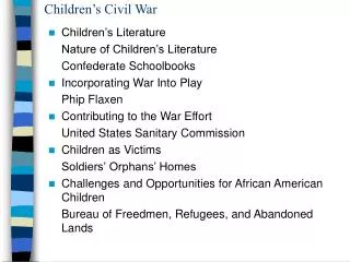 Children’s Civil War