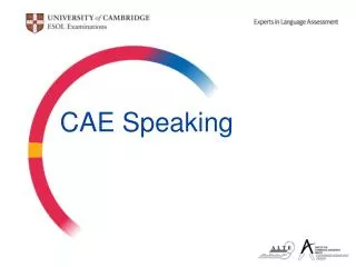 CAE Speaking