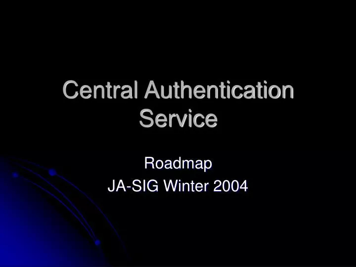 central authentication service