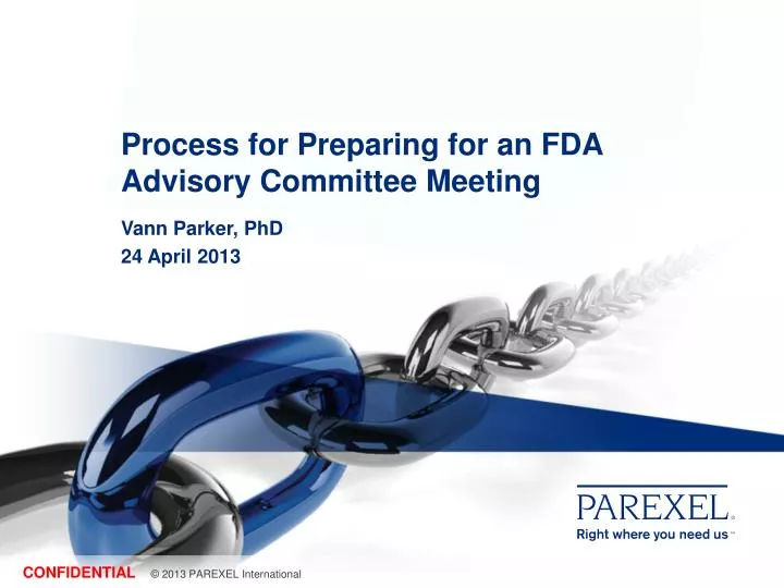 process for preparing for an fda advisory committee meeting