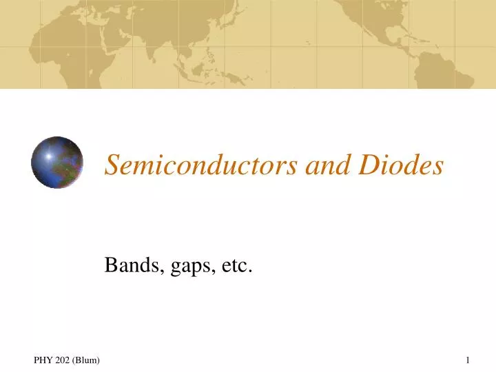 semiconductors and diodes