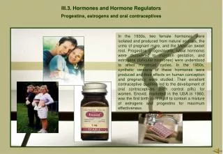 III.3. Hormones and Hormone Regulators