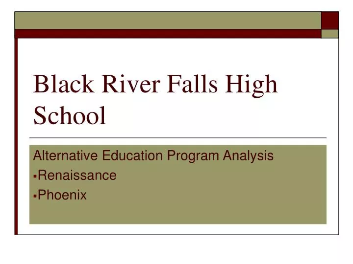 black river falls high school