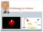 Eclairage et vision - slide 1