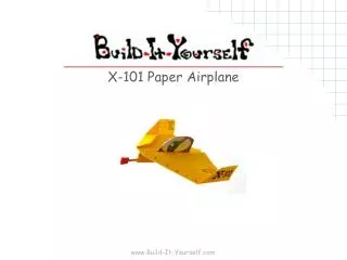 X-101 Paper Airplane