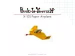 X-101 Paper Airplane - slide 1