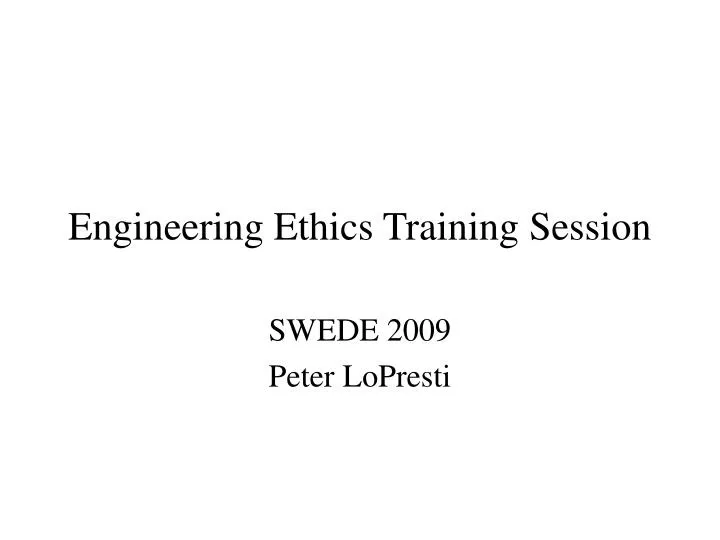 engineering ethics training session