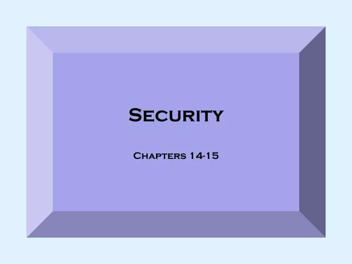 security chapters 14 15