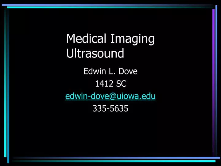 medical imaging ultrasound