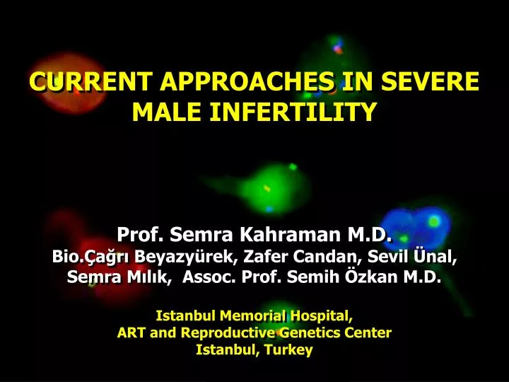 current approaches in severe male infertility