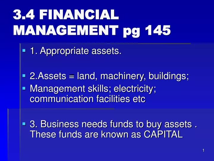 3 4 financial management pg 145