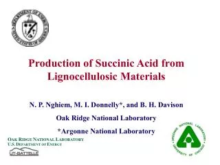 Production of Succinic Acid from Lignocellulosic Materials