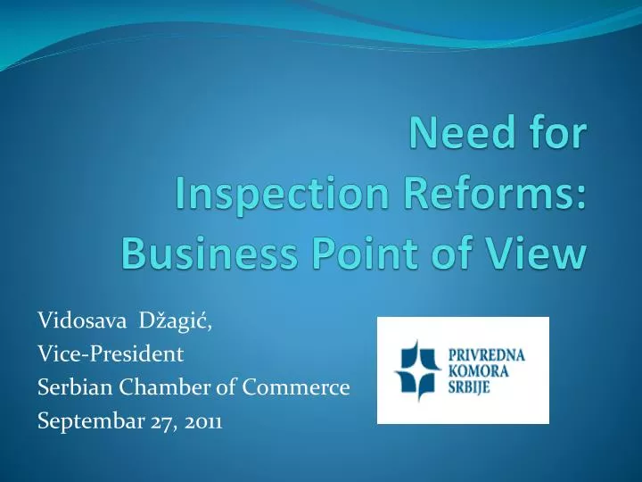 need for inspection reforms business point of view