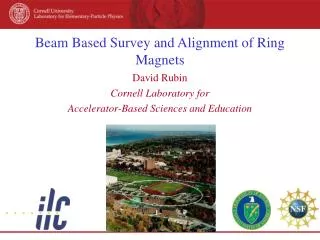 Beam Based Survey and Alignment of Ring Magnets