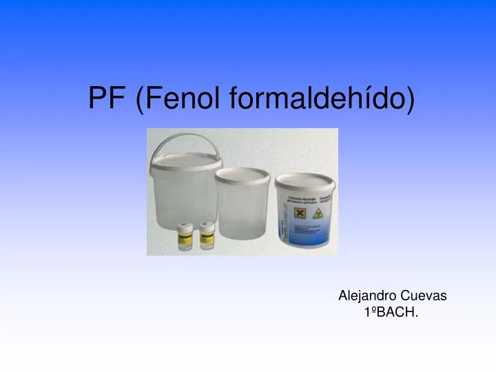 pf fenol formaldeh do