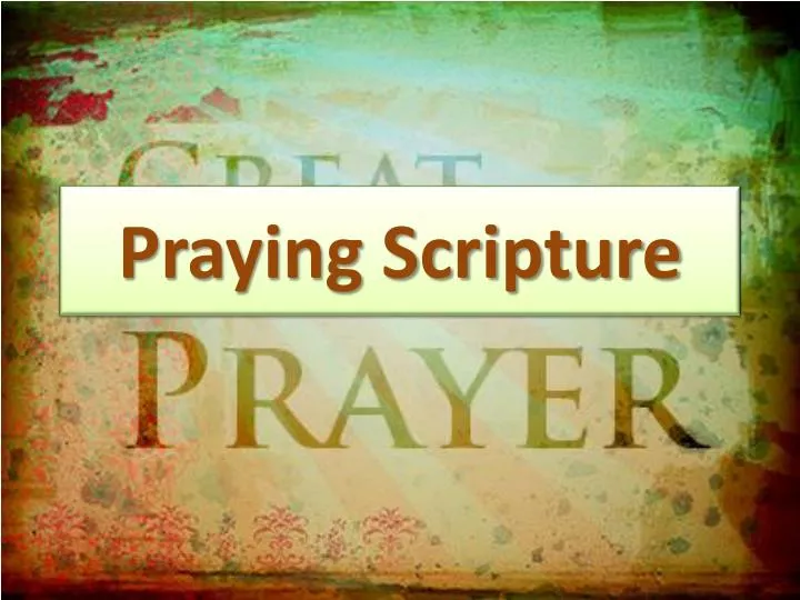 praying scripture
