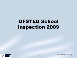 OFSTED School Inspection 2009