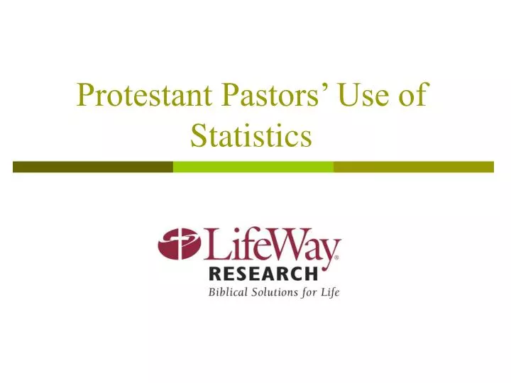 protestant pastors use of statistics