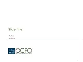 slide title