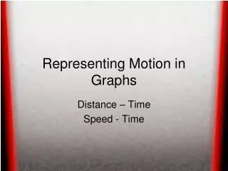 Representing Motion in Graphs