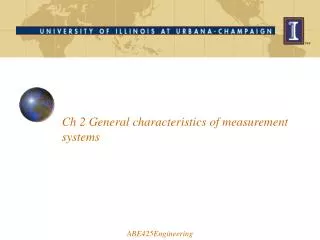 Ch 2 General characteristics of measurement systems