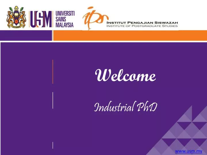 welcome industrial phd