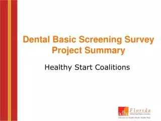 Dental Basic Screening Survey Project Summary