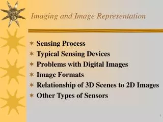 imaging and image representation